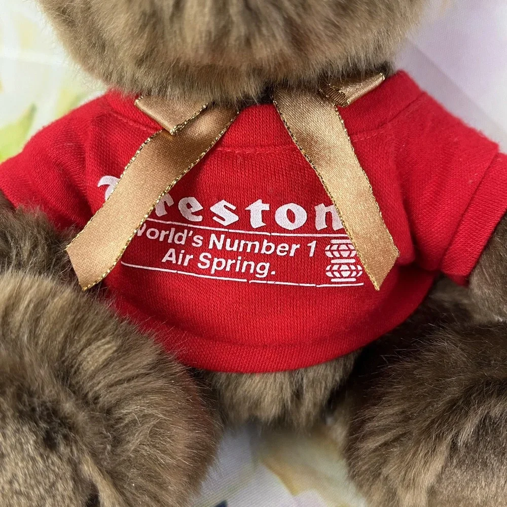 FIRESTONE Tires Advertising Plush Brown Bear Steven Smith Stuffed Animal Toy